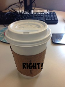 How to Stop Spilling Your Coffee via www.saltyblonde.com