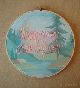 Happy Camper from Etsy shop Doecdoe