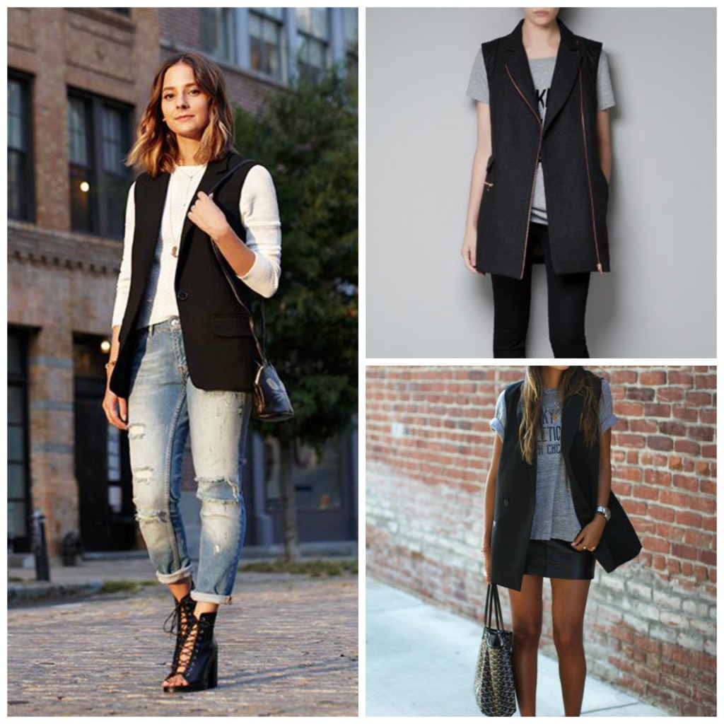 Sleeveless Jacket Street Style